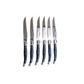 6 couteaux table lame inox