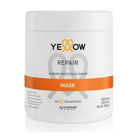 Yellow Mascarilla reestructurante Repar, Almendra y Cacao, Amarillo - 1000 ml