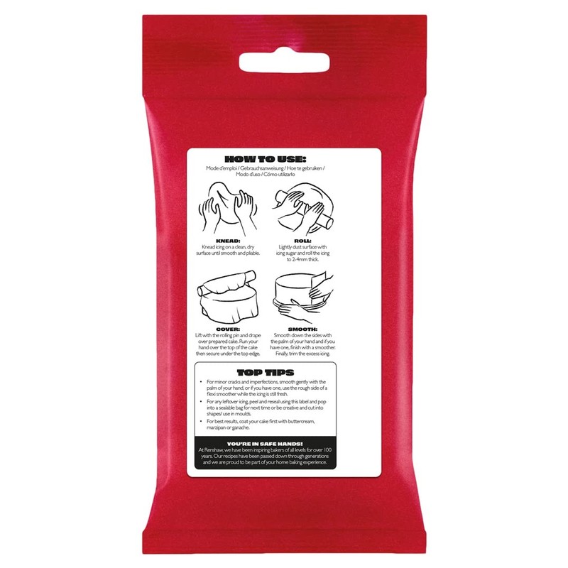 Renshaw White Ready to Roll Icing 500g (Multipack 2X 250g)