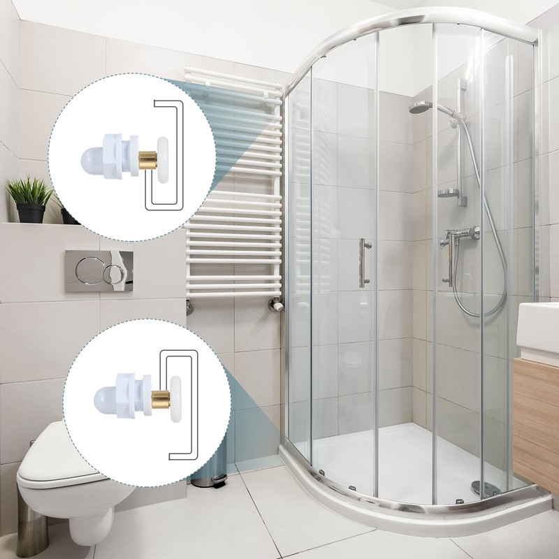 sourcing map 23mm Shower Door Rollers, Sliding Shower Doors Runners