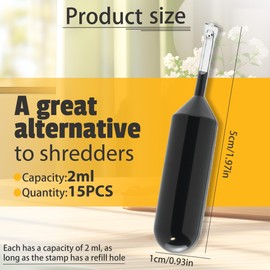 XIYING 15 Pcs Data Roller Stamp Refills, Address Blocker Stamp, Identity Theft Protection Confidential Roller Stamps Ink Refills for Confidential Identity Theft Protection Privacy Safety Address Block