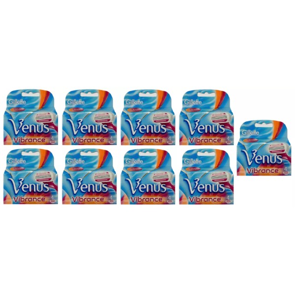 Gillette Venus Vibrance Refill Razor Blades for Women, 36 Cartridges