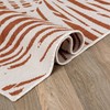 Rugshop Contemporary Nature Inspired Tropical Leaves Indoor/Outdoor Runer Rug 2'