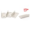 Sourcingmap 4pcs Cabinet Cupboard Drawer Lock Strike Plate Replacements 2.8cmx1.2cmx0.8cm