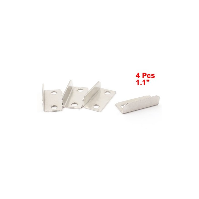Sourcingmap 4pcs Cabinet Cupboard Drawer Lock Strike Plate Replacements 2.8cmx1.2cmx0.8cm