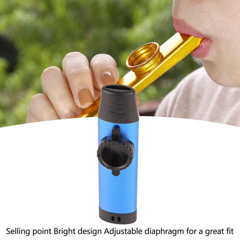 Kazoo Professional Aluminum Adjustable Tone Musical Instrument with 5Pcs Flute