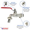 Wärmer System Outside Garden Tap with Check Valve and Wallplate