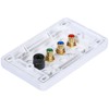 Monoprice 3 RCA Component / Toslink Optical Wall Plate (RGB