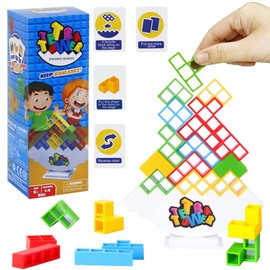 ICEPAPA, Tetra Tower Game, Tetris Balance Toy Tower Game, Funny Stacking Game, Team Tower Game for Children and Adults