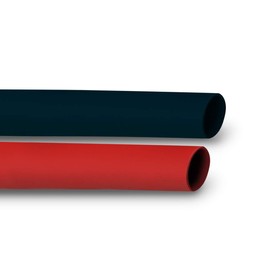 2-Piece TEMCo 3/4" Marine Grade Heat Shrink Tube 3:1 Adhesive Glue Lined 1 RED + 1 BLACK 4ft each