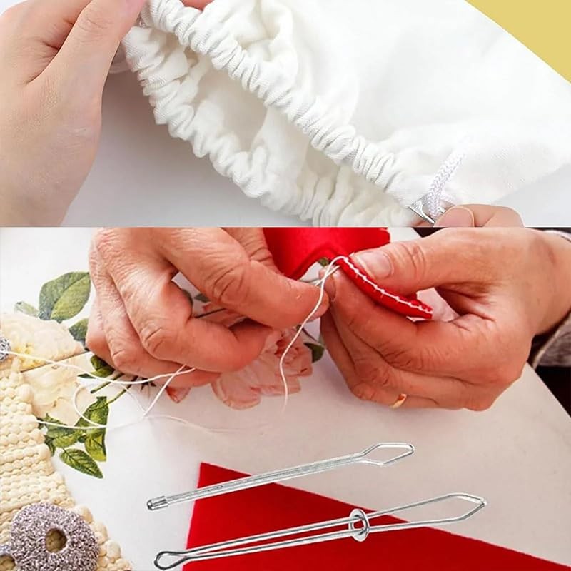 10 Pcs DIY Rope Threader Clip Drawstring Threader Tool -