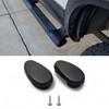 POETRYXIAO Chrome Tubular Running Board End Cap Cover for 2009-2020