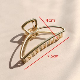 JZK 4 x Metal Hair Clips for Women and Girls