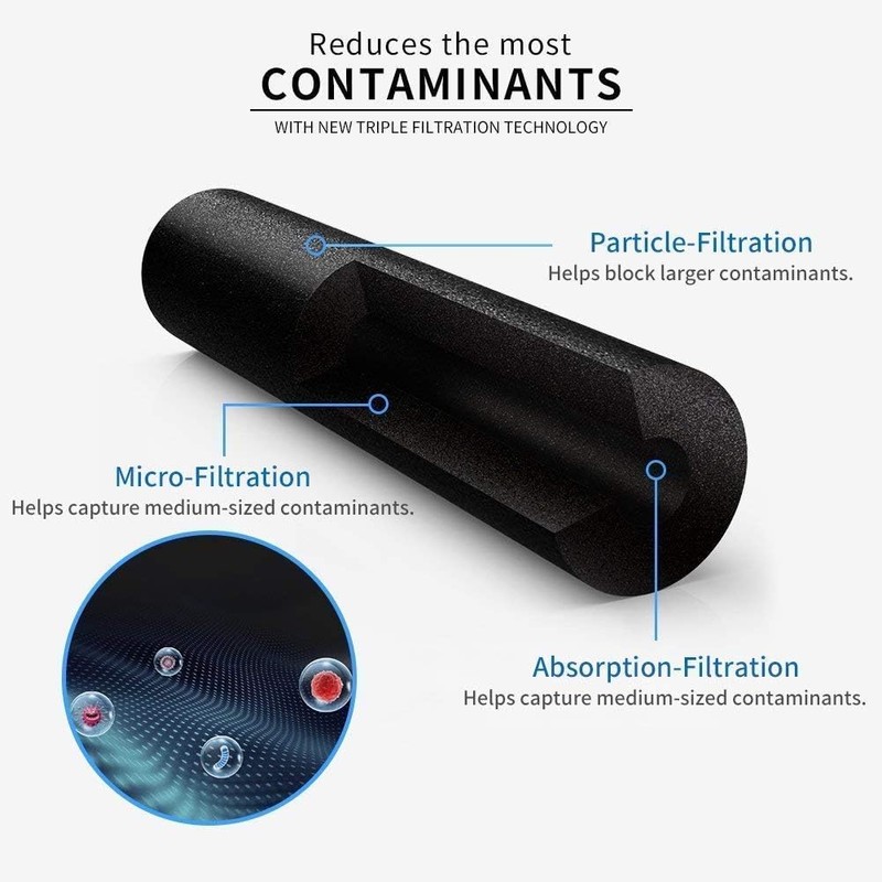 W10413645A Refrigerator Water Filter Replacement, Compatible with W10413645A Filter 2