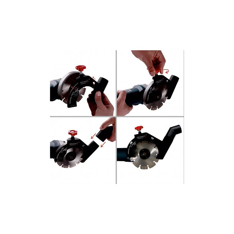 MECHANIC AirDuster 125 mm dust extraction angle grinder for diamond