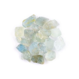 100 cts, 18pcs, Natural Raw Blue Aquamarine Gemstone, Brazilian Crystals Rough Wholesale Lot, Chakra Healing, Jewelry Making Supply, Loose Sea Stones (B grade)