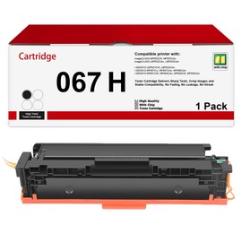 1 Pack 067H 067 Black Toner Cartridge Replacement for Canon 067 067H Toner Works with imageCLASS LBP632Cdw LBP633Cdw MF653Cdw MF656Cdw MF654Cdw Printer Toner - High Capacity