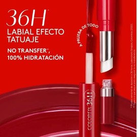 ESIKA Colorfix Duo Tattoo Lipstick 36H with Moisturizing Balm Pimienta Caliente