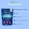 Wellthy Citrato de Magnesio en Polvo 600g Sabor Raspberry. 60