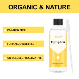 5.8 oz Optiphen Preservative- Oil Soluble Natural Preservative Preservative, Optiphen Suitable for Making Soap, Conditioners, Lotion, Creams and More
