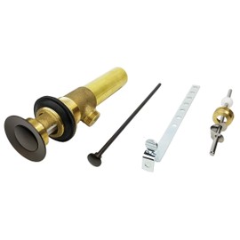 Laguna Brass 2310BZ Bathroom Sink Metal Pop-Up Drain Assembly with Lift Rod and Overflow Brushed Bronze Finish