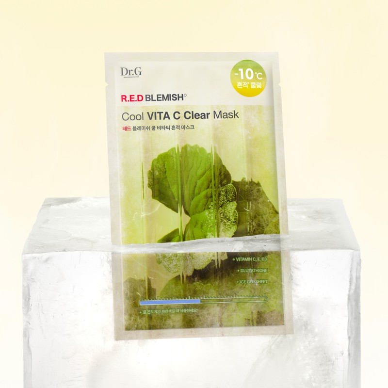 Dr.G Red Blemish Cool Vita C Trace Mask 30gx10 sheets