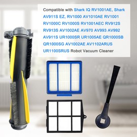Accessories Kit for Shark IQ RV1001AE, Shark AV911S EZ, AV1010AE RV1000 RV1001 AV970 AV993 AV1002AE UR1000SR UR1005AE Robot Vacuum Cleaner,2 Main Brush,6 Filters,10 Side Brushes,2 Pre Filter