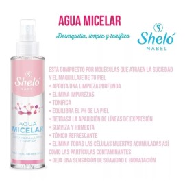 Sheló Nabel Agua Micelar Desmaquilla Tonico Facial Limpiador Con Pepino