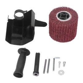 ZAWELIYO Burnishing Polishing Machine Kit Angle Grinder Attachment Handheld Metal Burnishing Machine M10 Black