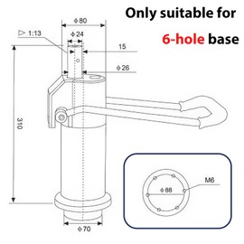 Barber Chair Replacement Hydraulic Pump - For Bar Beauty Salon Barber Hairdressing Adjustable Height，Weight Capacity 440 Lbs/200kg，Replacement Part For Most Standard Styling Chairs，Easy To Use