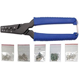 BGS 1430 | Crimping Tool for Cable End Sleeves | incl. 150 Cable Terminals | 175 mm