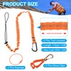 MECCANIXITY Retractable Tool Lanyard 3.6ft with Aluminum Buckle and Adjustable