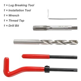 Saipor Pack of 30 M5 x 0.8 mm Thread Repair Insert Kit, Stainless Steel Thread Repair Kit, Compatible Hand Tool Set for Car Repair
