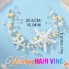 GORAIS Diadema de Novia con Forma de Estrella de Mar,