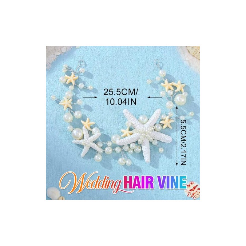 GORAIS Diadema de Novia con Forma de Estrella de Mar,