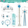 Vicloon Princess Costume Accessories, Girls Dress Up Accessories Elsa the