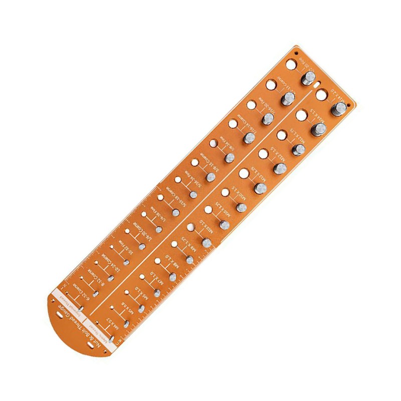 Nut and Bolt Thread Checker 14 Inch and 14 Metric
