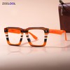 Zeelool Stylish Square Blue Light Blocking Glasses for Men Computer