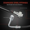 A-Premium Rear Driver and Passenger Side Brake Hydraulic Hose Compatible