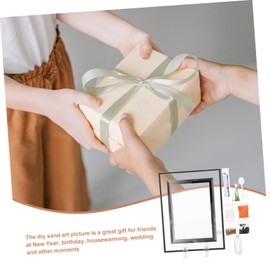 Kisangel 1Set DIY Landscape Sand Painting Kit Flowing Sand Art for Living Room Ornament and Office Desktop Decoration Unique All Occasions