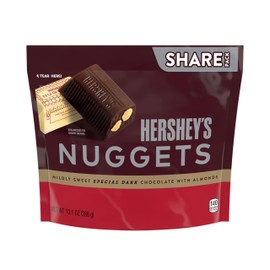 HERSHEY'S NUGGETS SPECIAL DARK Chocolate with Almonds Candy Share Pack, 10.1 oz