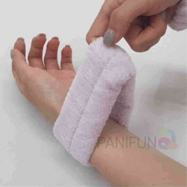 Purple 2-Piece Face Washing Wristbands & Scrunchies Set Face Washing Band 7ea