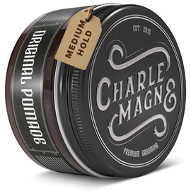 Charlemagne Original Pomade, Water-Based Pomade for Men, Perfect & Strong Hold, Elegant Scent, Perfect Shine, Barbershop Hair Pomade, 100 ml