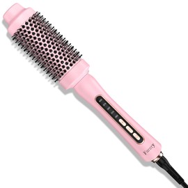 Upgraded Farery Thermal Brush, Non-Blowing Heated Round Brush, 1 3/4 Inch Hot Curling Brush with Adjustable Temp, Easier & Faster & Smoother, Dual Voltage for Travel, Longer Lasting Bristles