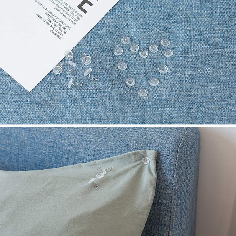 Joyhey 50 Pcs Upholstery Twist Pins Clear Heads Bed Skirt