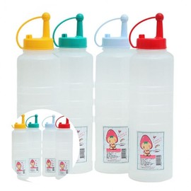 Extra Large 700ml Clear Ketchup Sauce Dispenser Bottle Oil Container 3ea