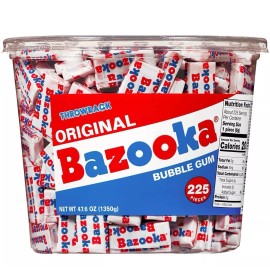 Bazooka Bubble Gum Summer 225 Count Individually Wrapped Chewing Gum in Origi...