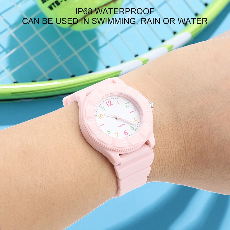 Kids Waterproof Watch Shockproof Fashion Adjustable Strap Kids Quartz Analog