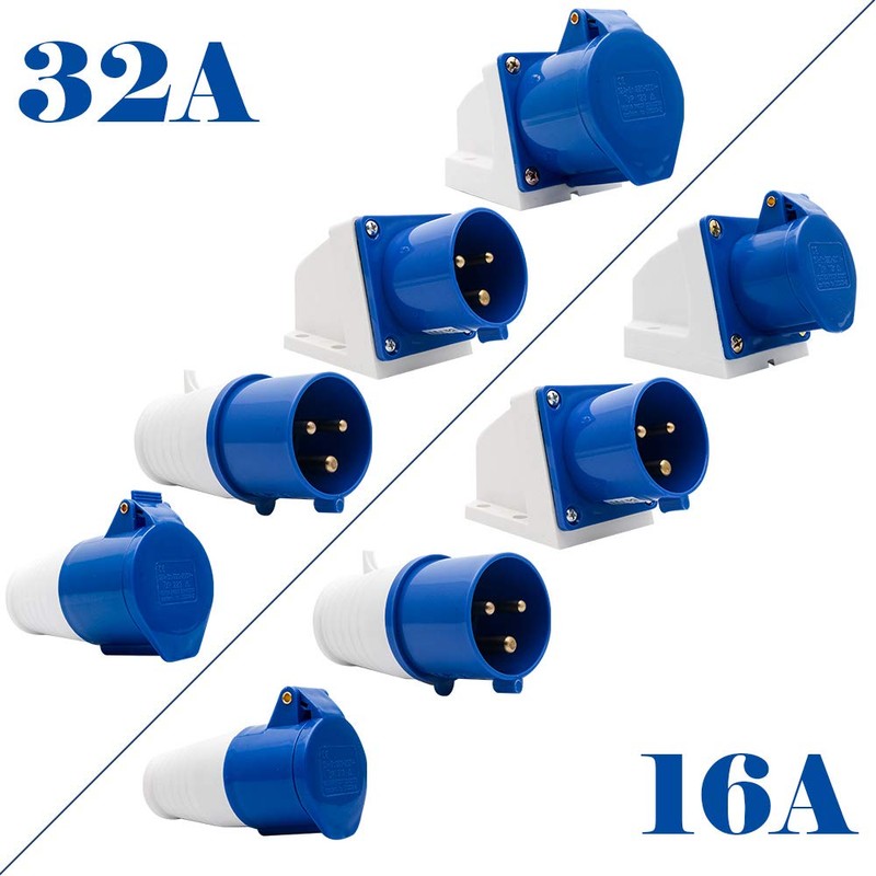 tooloflife 1159820 Caravan Plug 3-Pin 16A/32A 240V Rotary Current Plug