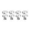 Crystal Knobs, Pack of 8, 40 mm, Crystal Glass Cupboard